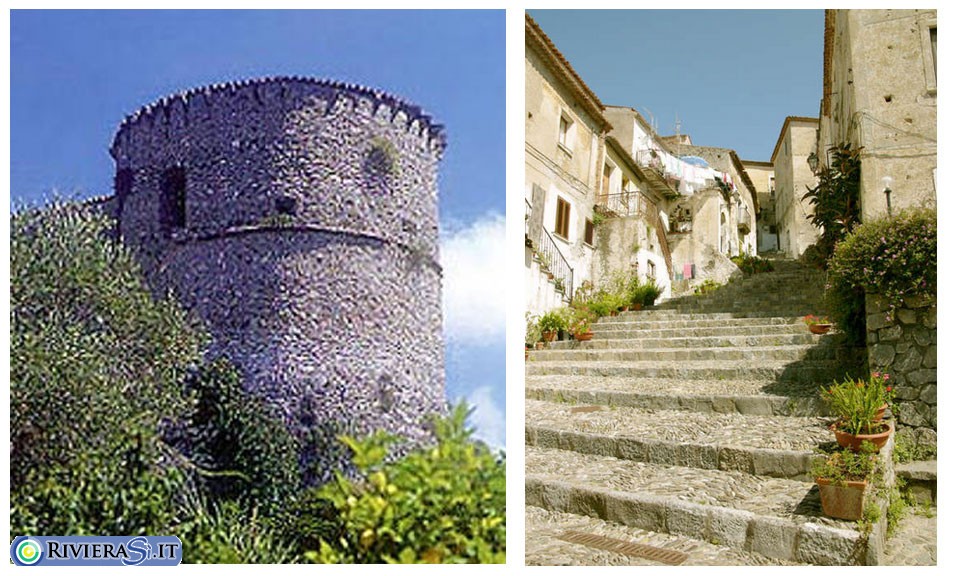 Torre Cimalonga e Scalinata Centrale nel Centro Storico di Scalea